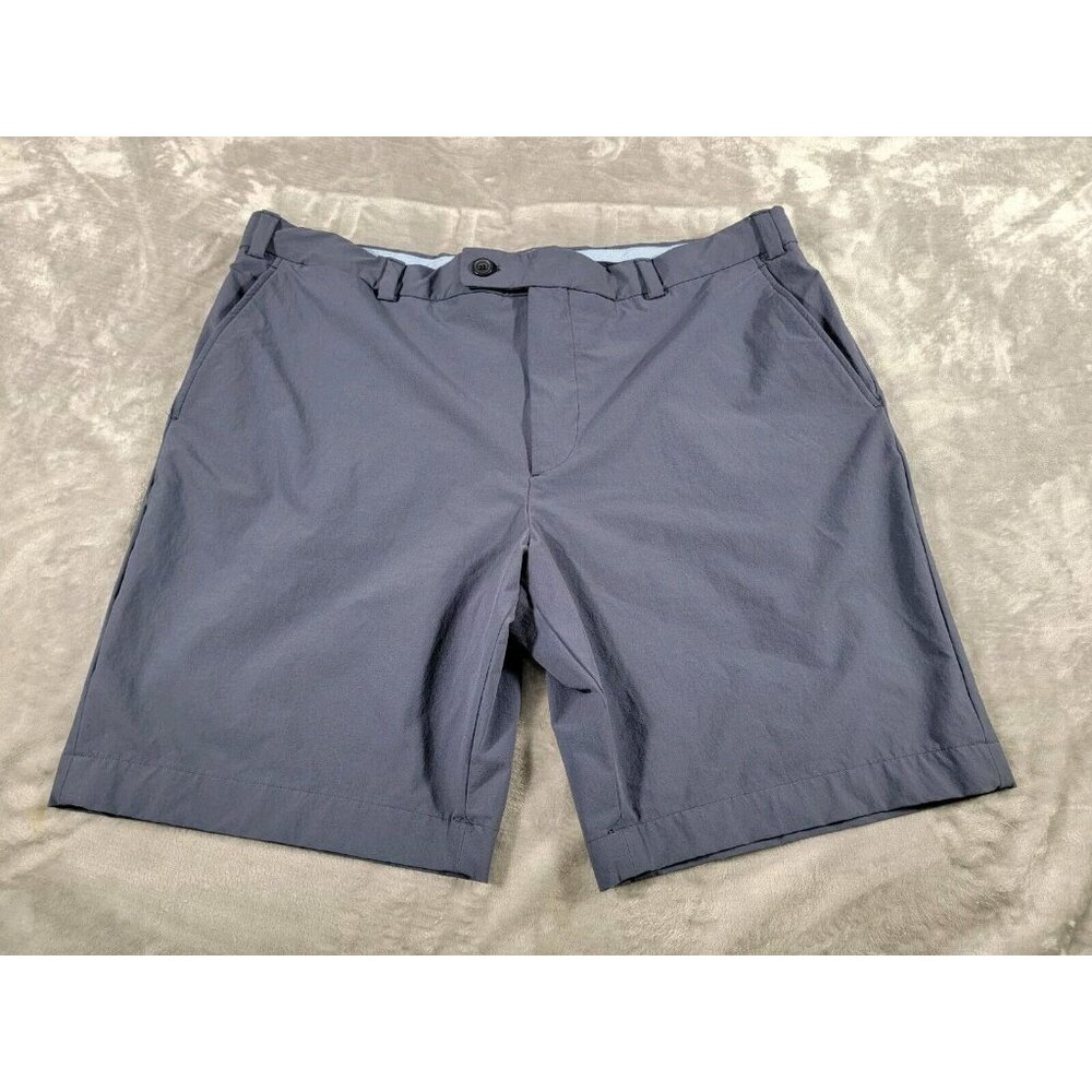 Brooks Brothers Red Fleece Chino Performance Golf Shorts Mens Blue 40, pockets